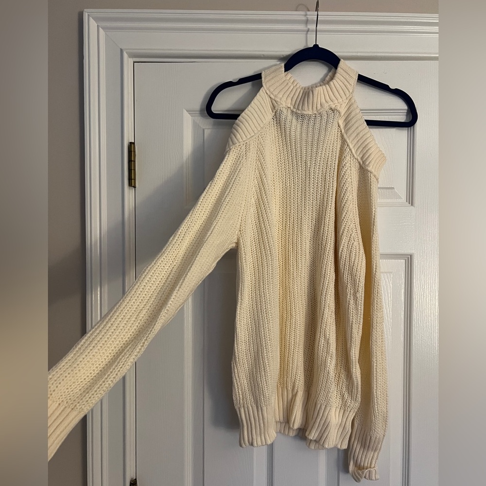 Free people cold shoulder sweater